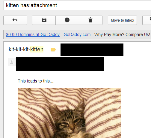 Search for emails with attachments in gmail