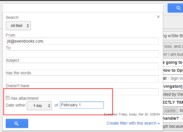 Search Gmail by a Date Range